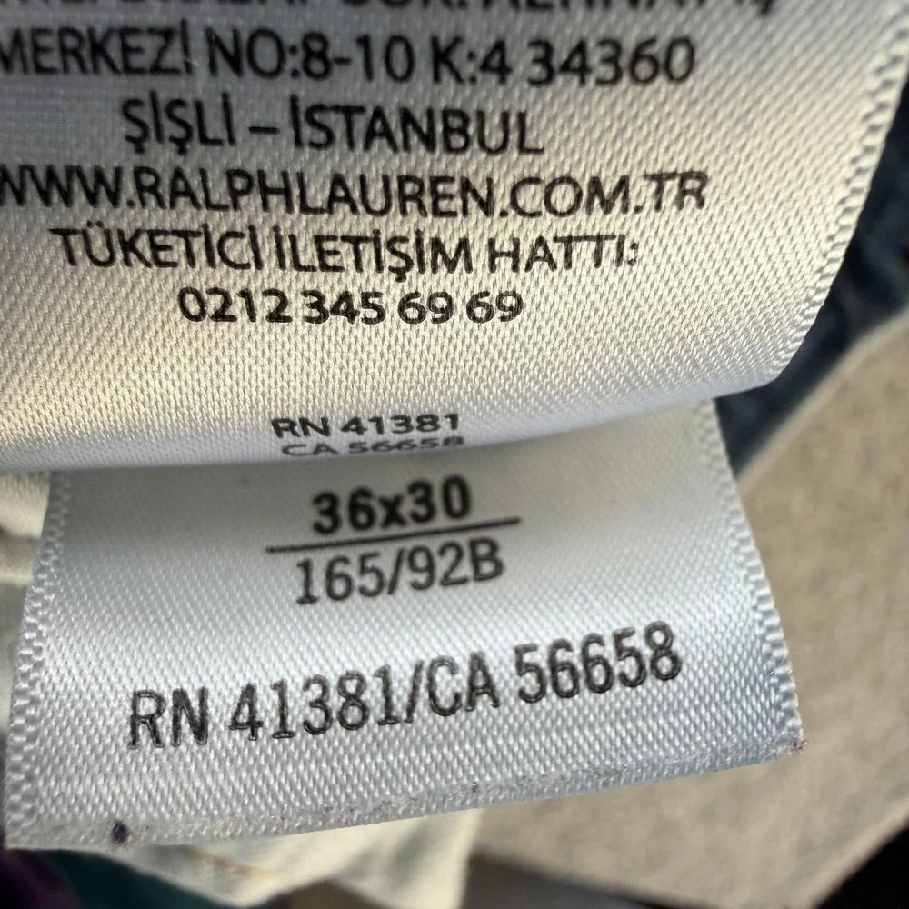 Polo Ralph Lauren Jeans Mens 36x30 Medium Wash Blue Denim Regular Straight